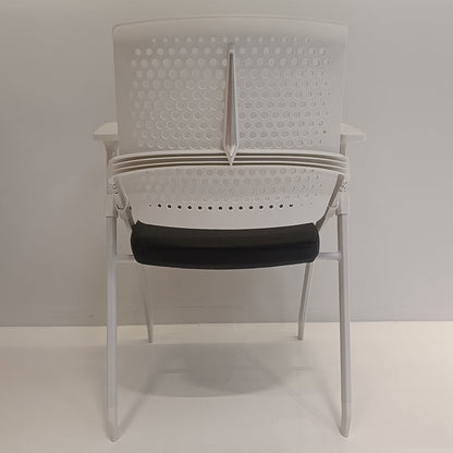 Modern Ergonomic Breathable Mesh Seat High Density Foam Meeting Chair - Rectangular Foldable Training Chair Space Saving Design For Home Office