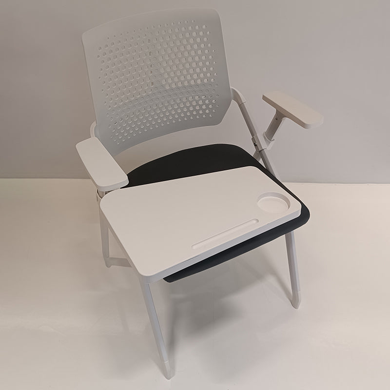 Modern Multi-Functional Space Saving Design Folding Office Chair - Rectangular Stackable Writing Board Desk Chair For Home Office