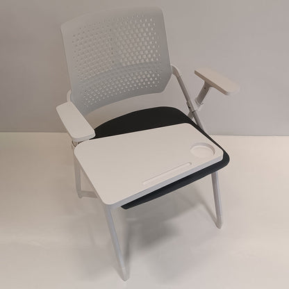 Modern Multi-Functional Space Saving Design Folding Office Chair - Rectangular Stackable Writing Board Desk Chair For Home Office