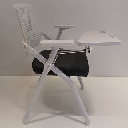 Modern Multi-Functional Space Saving Design Folding Office Chair - Rectangular Stackable Writing Board Desk Chair For Home Office