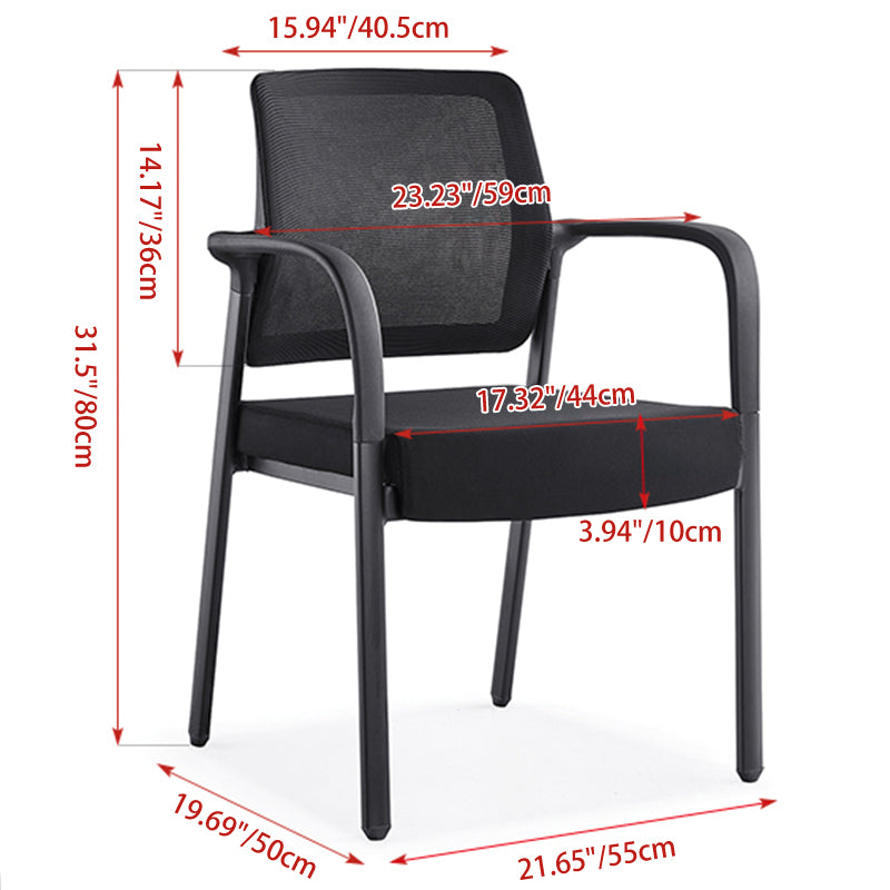 Modern Ergonomic Mesh Office Chair High Density Foam - Rectangular Comfortable Task Chair Reclining Desk Chair For Home Office