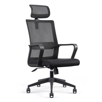 Modern Ergonomic High Back Breathable Mesh Office Chair - Rectangular Adjustable Headrest Desk Chair For Home Office