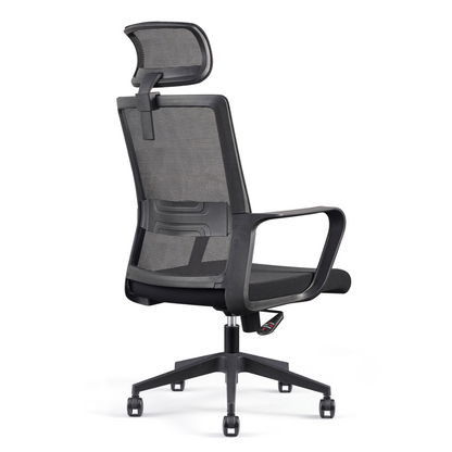Modern Ergonomic High Back Breathable Mesh Office Chair - Rectangular Adjustable Headrest Desk Chair For Home Office