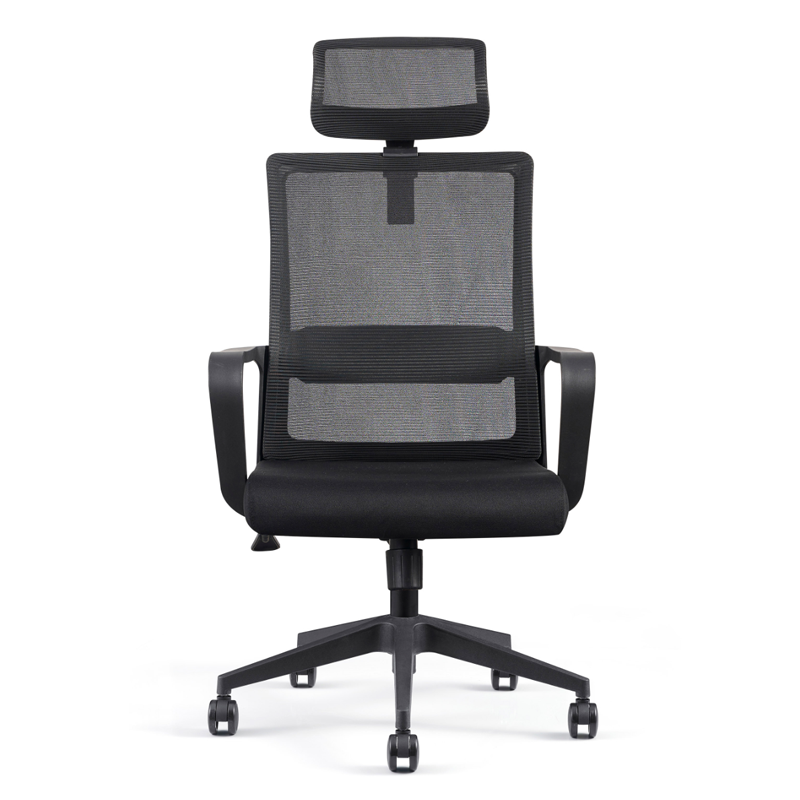 Modern Ergonomic High Back Breathable Mesh Office Chair - Rectangular Adjustable Headrest Desk Chair For Home Office