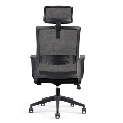 Modern Ergonomic High Back Breathable Mesh Office Chair - Rectangular Adjustable Headrest Desk Chair For Home Office