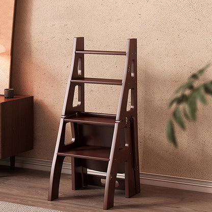 Contemporary Nordic Rectangular Trapezoidal Folding Bamboo Dining Chair Backrest For Dining Room
