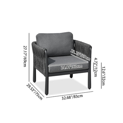 Modern Outdoor Garden Rope Sofa - 1/2/3 Seater For Balcony & Outdoor Patio