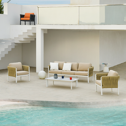 Modern Outdoor Garden Rope Sofa - 1/2/3 Seater For Balcony & Outdoor Patio