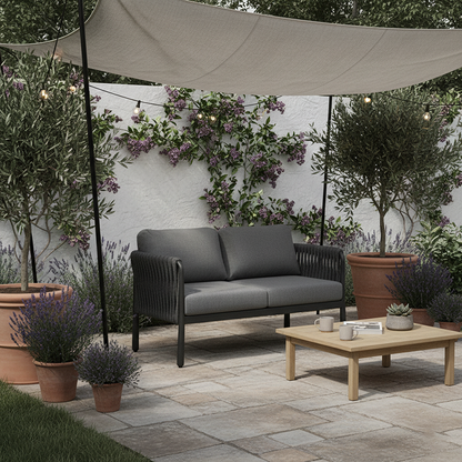 Modern Outdoor Garden Rope Sofa - 1/2/3 Seater For Balcony & Outdoor Patio