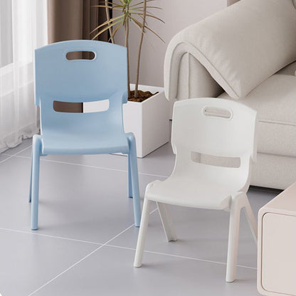Contemporary Scandinavian Square PP Stackable Backrest Kids Low Stool For Living Room