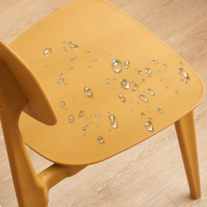 Contemporary Scandinavian Square PP Backrest Dining Chair For Dining Room