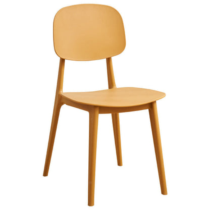 Contemporary Scandinavian Square PP Backrest Dining Chair For Dining Room