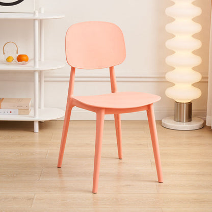 Contemporary Scandinavian Square PP Backrest Dining Chair For Dining Room