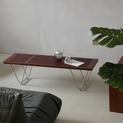 Traditional Vintage Rectangular Plywood Electroplated Iron Shoe Bench For Entryways