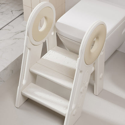 Contemporary Scandinavian Rectangular HDPE Foldable Kids Stool 3-Step For Bedroom & Living Room