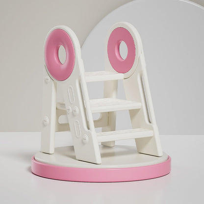 Contemporary Scandinavian Rectangular HDPE Foldable Kids Stool 3-Step For Bedroom & Living Room