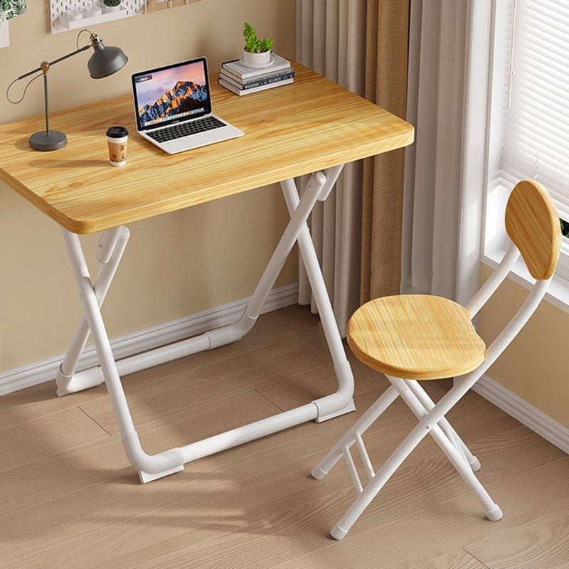 Modern Minimalist Round Medium-Density Fiberboard Iron Foldable Folding Chair For Living Room