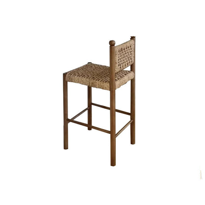 Traditional French Square Ash Wood Solid Wood Rattan Backrest Dining Chair For Dining Room