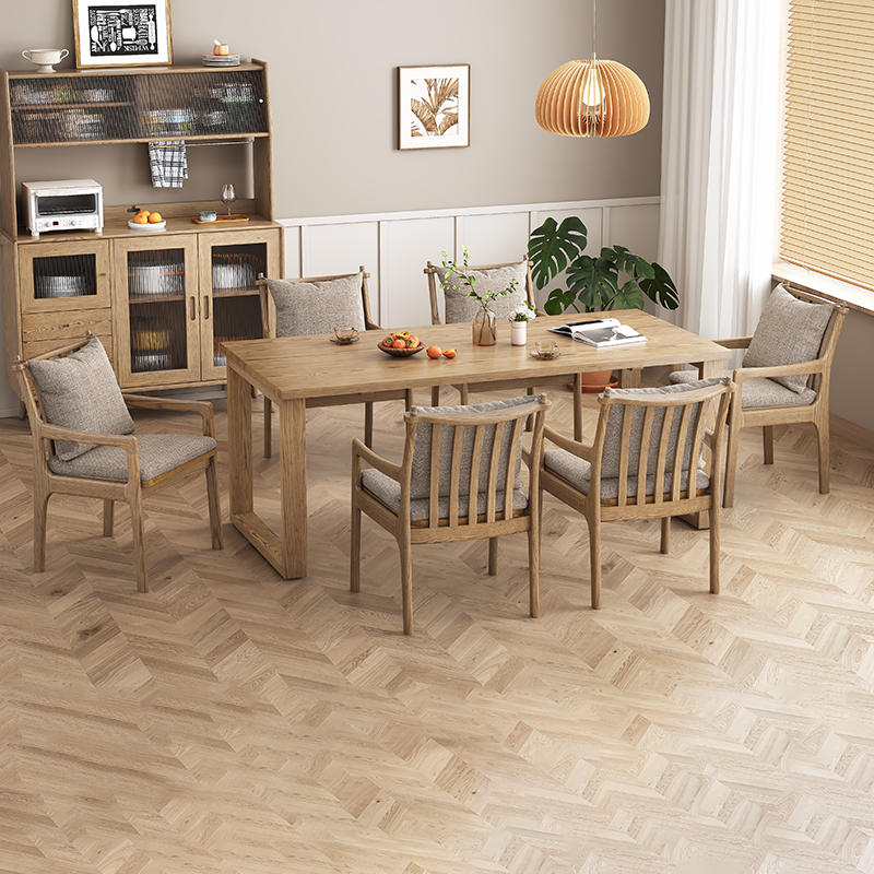 North American White Ash - Contemporary Scandinavian Solid Wood Chair: Sturdy Armrest & Backrest Dining Chair For Dining Room