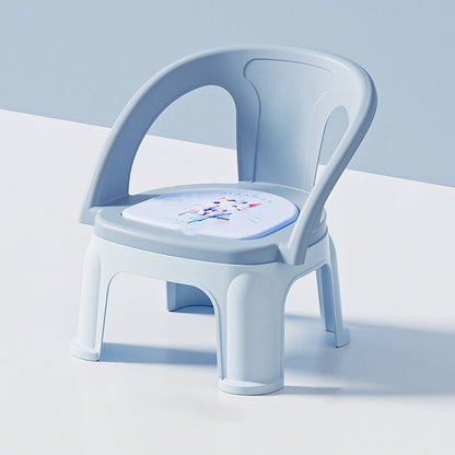 Contemporary Creative Round PP Sound-Emitting Stackable Backrest Armrest Kids Low Stool For Living Room & Bedroom