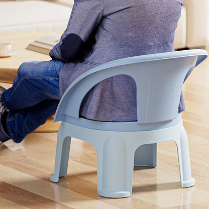 Contemporary Creative Round PP Sound-Emitting Stackable Backrest Armrest Kids Low Stool For Living Room & Bedroom