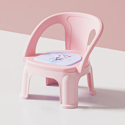 Contemporary Creative Round PP Sound-Emitting Stackable Backrest Armrest Kids Low Stool For Living Room & Bedroom