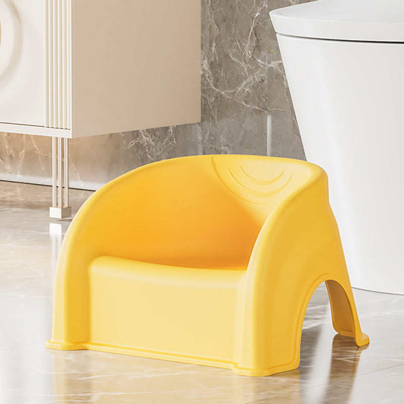 Contemporary Creative Round PP Stackable Backrest Armrest Kids Low Stool For Living Room & Bedroom