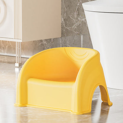 Contemporary Creative Round PP Stackable Backrest Armrest Kids Low Stool For Living Room & Bedroom