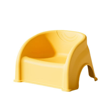 Contemporary Creative Round PP Stackable Backrest Armrest Kids Low Stool For Living Room & Bedroom