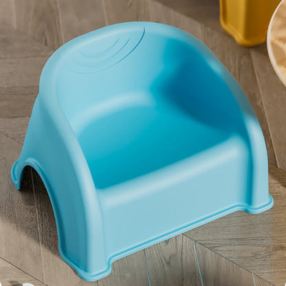 Contemporary Creative Round PP Stackable Backrest Armrest Kids Low Stool For Living Room & Bedroom