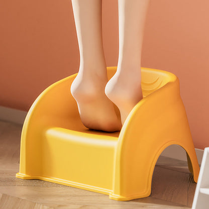 Contemporary Creative Round PP Stackable Backrest Armrest Kids Low Stool For Living Room & Bedroom