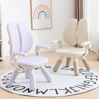 Contemporary Creative Square PU Leather PP Height-Adjustable Backrest Armrest Kids Chair For Living Room & Bedroom