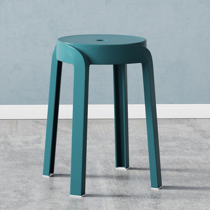 Contemporary Scandinavian Round PP Stackable Stool For Living Room