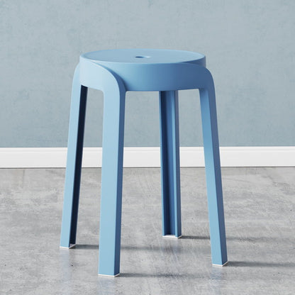 Contemporary Scandinavian Round PP Stackable Stool For Living Room