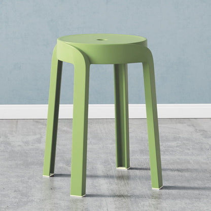 Contemporary Scandinavian Round PP Stackable Stool For Living Room