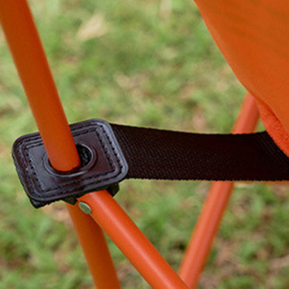 Modern Minimalist Rectangular Carbon Steel Oxford Fabric Foldable Backrest Camping Chair For Outdoor