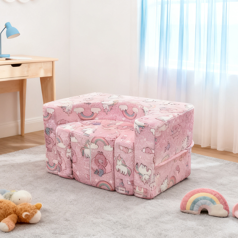 Contemporary Creative Freely Combinable Sofa: Rectangular Compressible Backrest Armrest Kids Sofa For Living Room