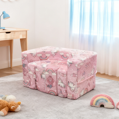 Contemporary Creative Freely Combinable Sofa: Rectangular Compressible Backrest Armrest Kids Sofa For Living Room