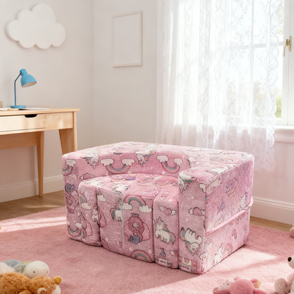 Contemporary Creative Freely Combinable Sofa: Rectangular Compressible Backrest Armrest Kids Sofa For Living Room