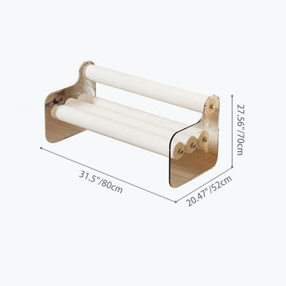 Contemporary Scandinavian Rectangular Acrylic Carbon Steel Velvet Fabric Backrest Shoe Bench For Entryways