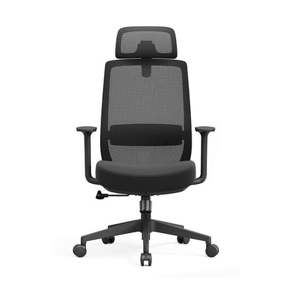 Modern Minimalist Ergonomic Desk Chair - High-Back Breathable Mesh Gaming Chair: Adjustable Headrest And Lumbar Support For Home Office