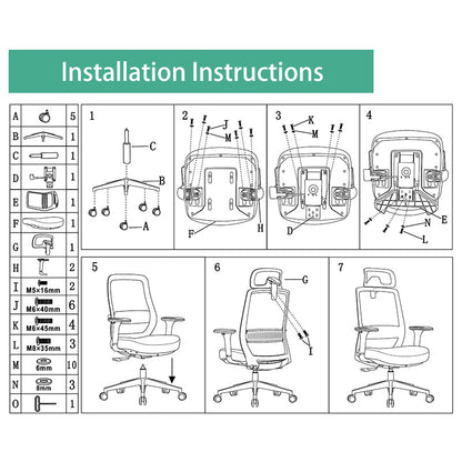 Modern Minimalist Ergonomic Desk Chair - High-Back Breathable Mesh Gaming Chair: Adjustable Headrest And Lumbar Support For Home Office