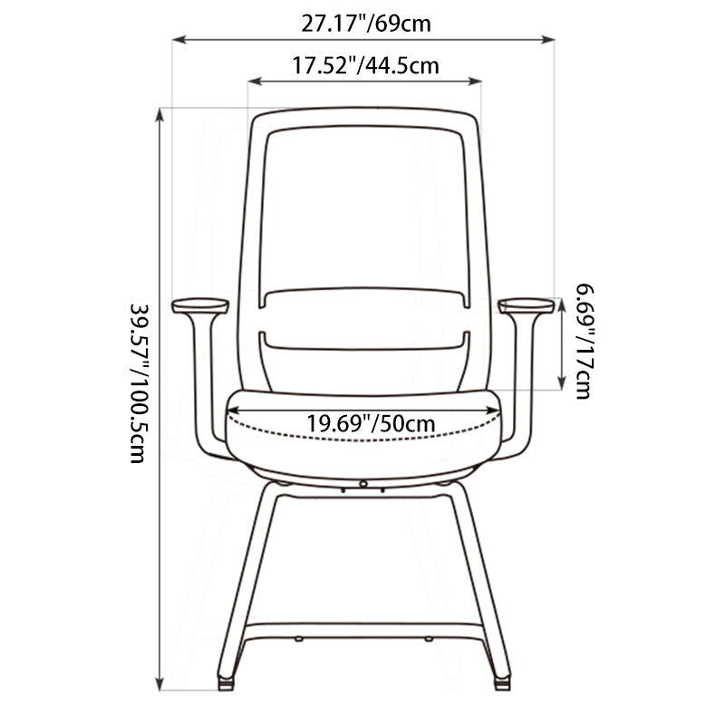 Modern Minimalist Executive Desk Chair - Breathable Mesh Office Reception Chair: Ergonomic Conference Chair For Home Office