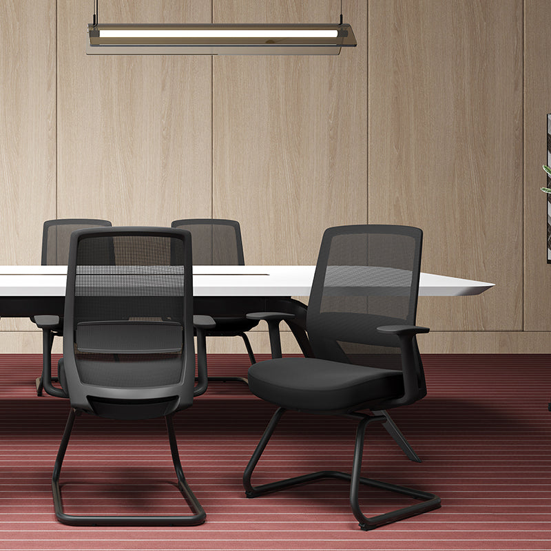 Modern Minimalist Executive Desk Chair - Breathable Mesh Office Reception Chair: Ergonomic Conference Chair For Home Office