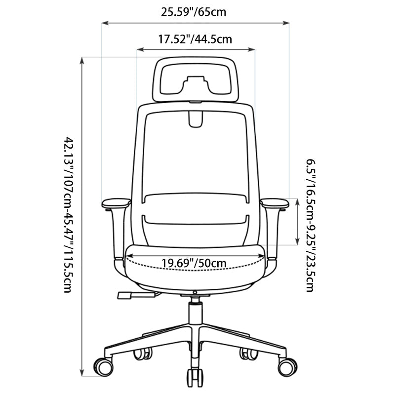 Modern Minimalist Ergonomic Desk Chair - 4D Headrest Breathable Mesh Chair: Lumbar Support Gaming Chair With Height Adjustment & Swivel For Home Office
