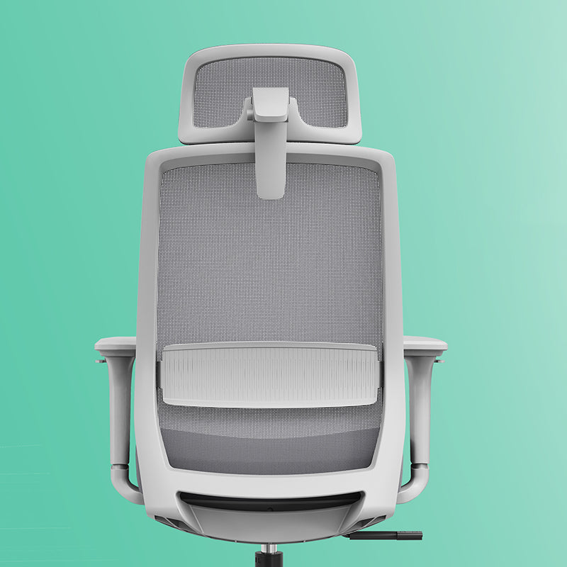 Modern Minimalist Ergonomic Desk Chair - 4D Headrest Breathable Mesh Chair: Lumbar Support Gaming Chair With Height Adjustment & Swivel For Home Office