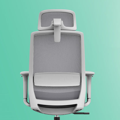 Modern Minimalist Ergonomic Desk Chair - 4D Headrest Breathable Mesh Chair: Lumbar Support Gaming Chair With Height Adjustment & Swivel For Home Office