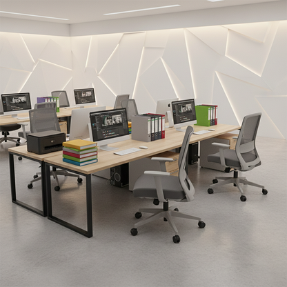 Modern Minimalist Mid-Back Desk Chair - Gray Ergonomic Gaming Chair: Breathable Mesh Swivel Office Chair For Home Office