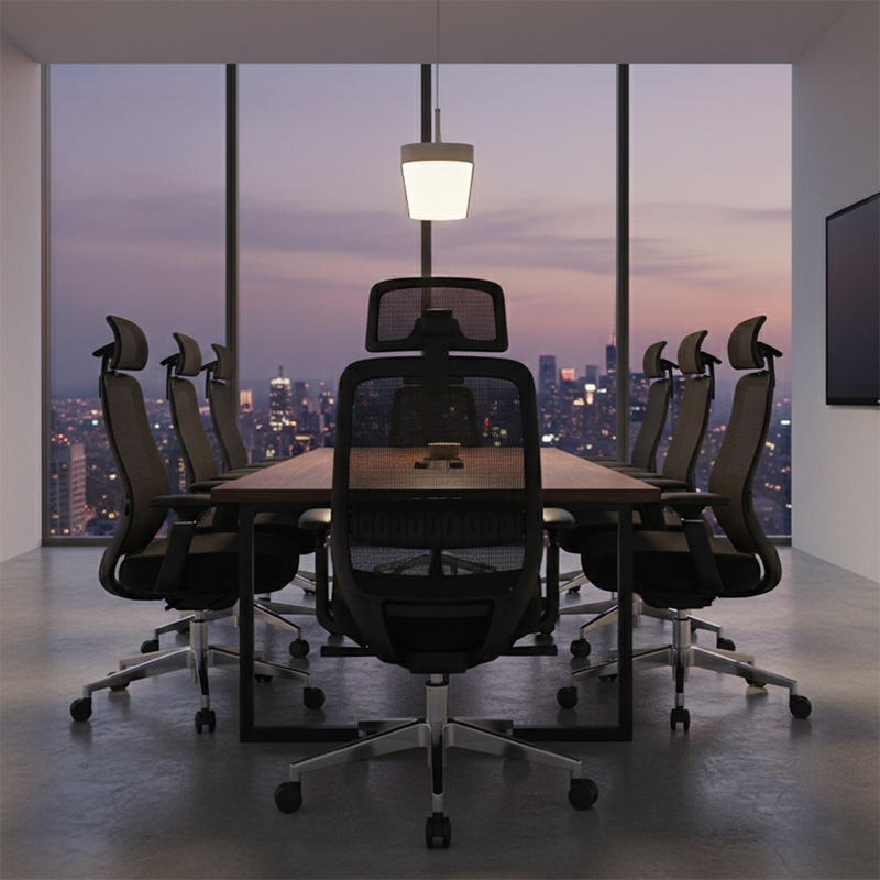 Modern Minimalist Black Executive Office Chair: Ergonomic Design-Swivel Height-Adjustable Gaming Chair For Home Office