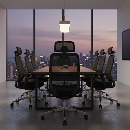 Modern Minimalist Black Executive Office Chair: Ergonomic Design-Swivel Height-Adjustable Gaming Chair For Home Office
